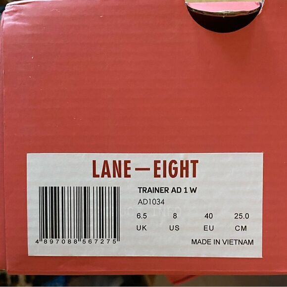 NWT Lane Eight Unisex Trainer AD 1 Athletic Tennis Shoes Bright Yellow Size W 8 - Picture 3 of 9